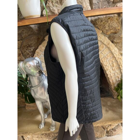 Duluth Trading Full Zip Puffer Vest Black Women's Size XL - Picture 3 of 6